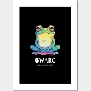 Funny outfit for know-it-all, frog, toad, gift "GWARG" Posters and Art